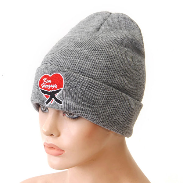 knit logo beanie