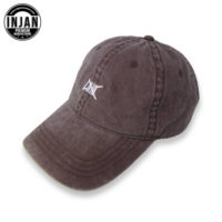INJAN-Custom-Unstructured-Washed-Dad-Caps-With-Flat-Embroidery-Logo-6-Panels-Curved-Brim-2