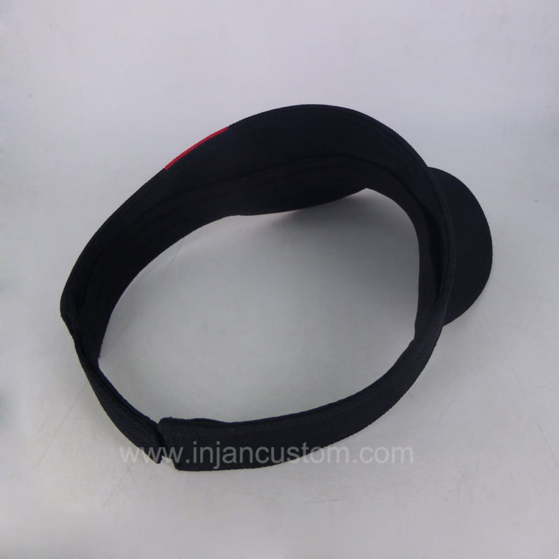 Custom Visor Caps with Flat Embroidery Logo on Front | Fully Custom ...