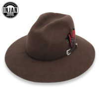 INJAN-Fedora-Hats-for-Women-with-Leather-Ribbon-and-Feather-1