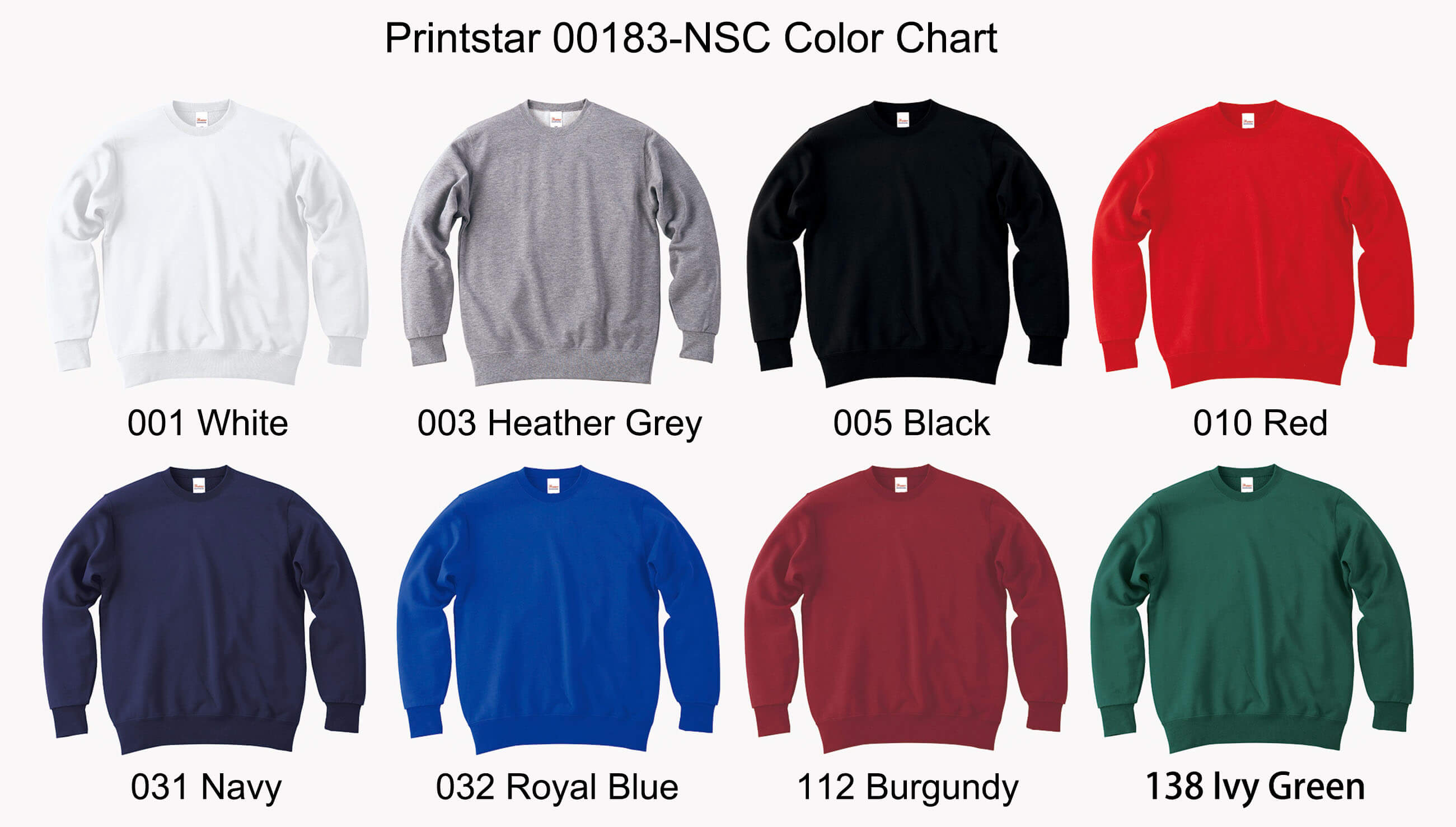Printstar-00183-NSC-Color-Chart