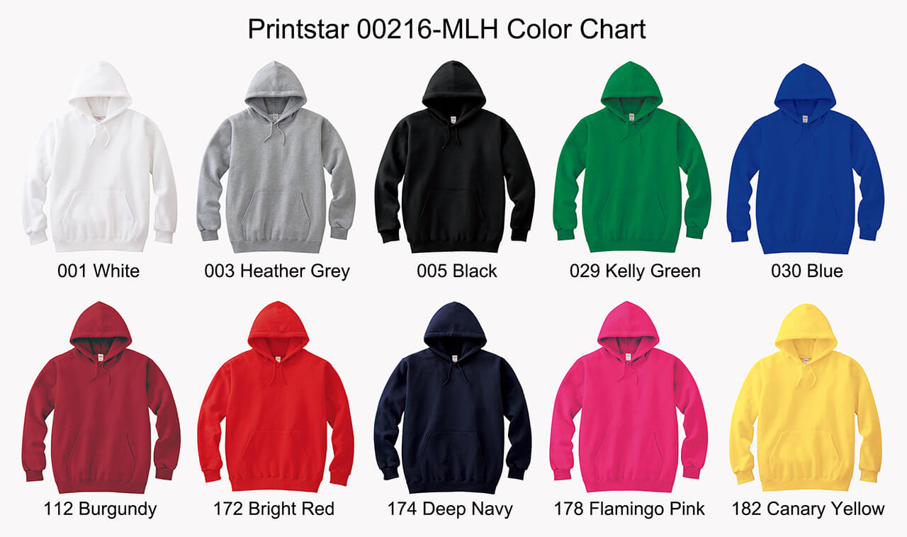 Printstar-00216-MLH-Color-Chart
