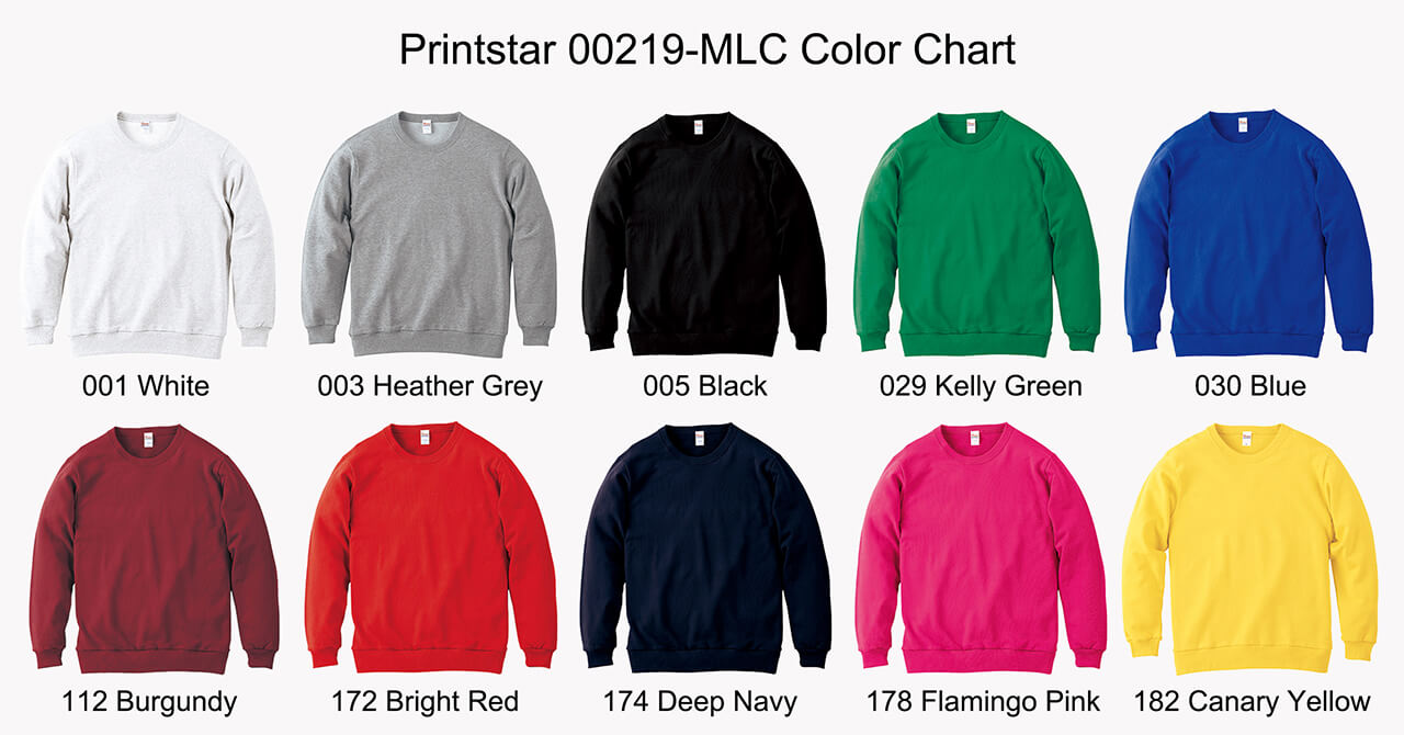 Printstar-00219-MLC-Color-Chart
