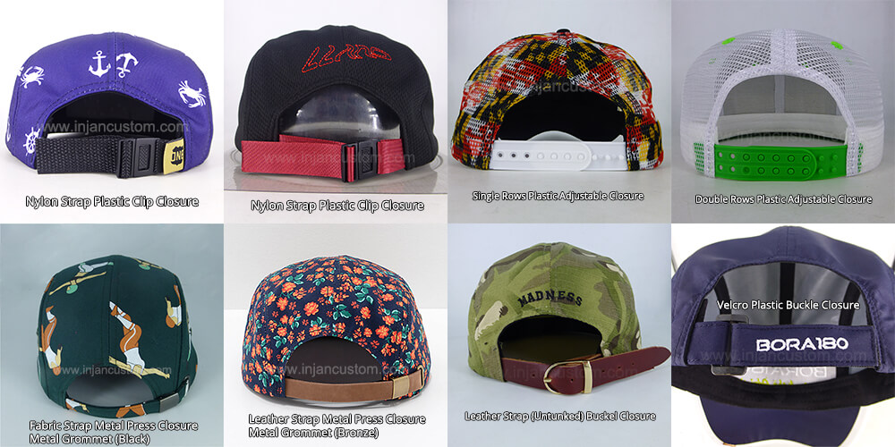 Closure-Styles-for-5-Panels-Hats
