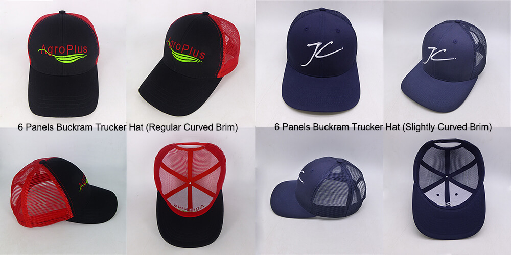 Regular-Curved-Brim”-VS-“Slightly-Curved-Brim”-6-Panels-Style-Trucker-Hats